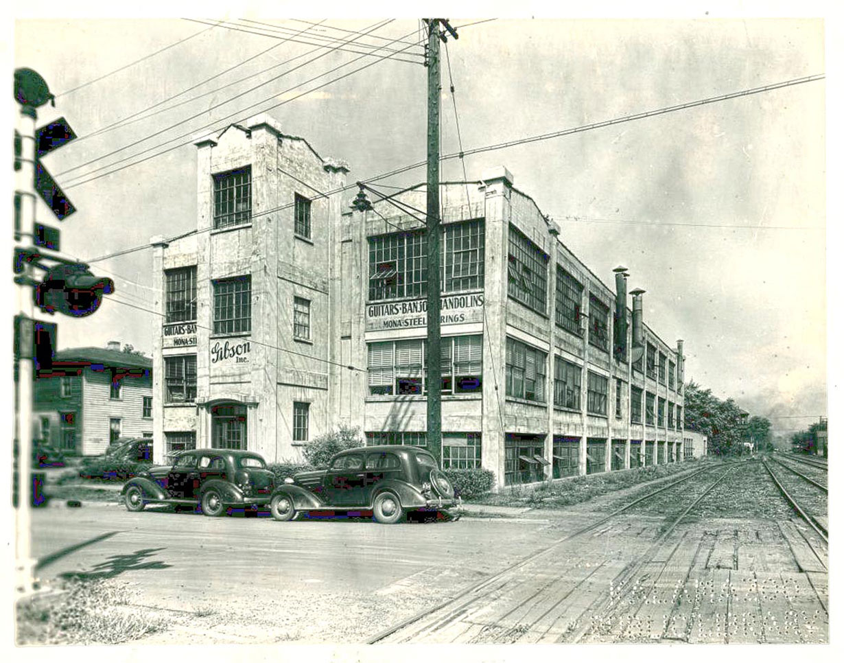 Die ehemalige Gibson Fabrik in Kalamazoo, MI. Quelle: Kalamazoo Public Library